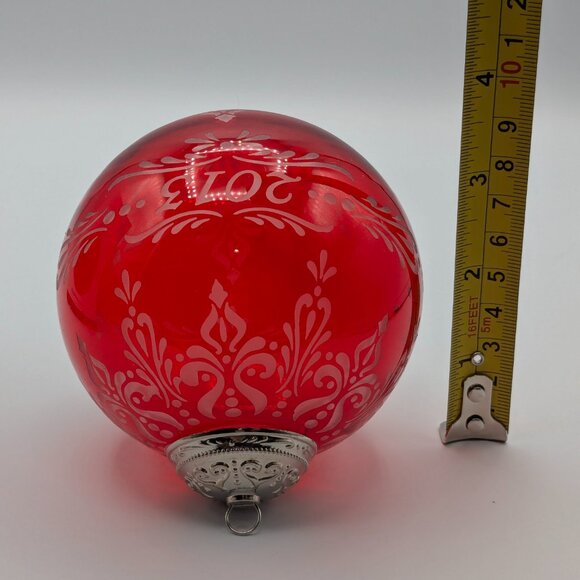 Hallmark Keepsake Christmas Commemorative 2013, 1st in Series, Red Glass Ball - Picture 8 of 10